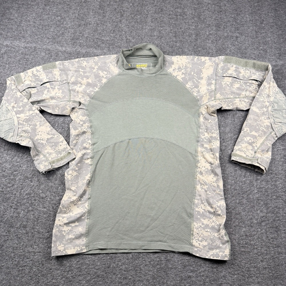 Massif Army Combat Shirt Mens Medium ACU Digital Camo Long Sleeve Tactical USA